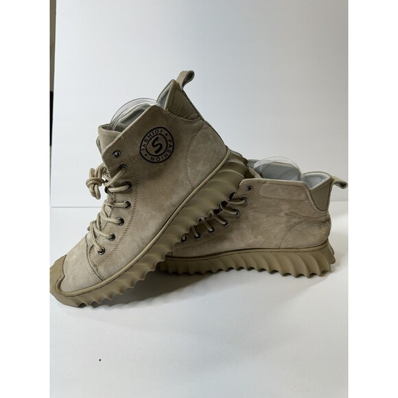 Casual Leather Boots Handmade Designer High Top Size 42 (9)new - Picture 5 of 14